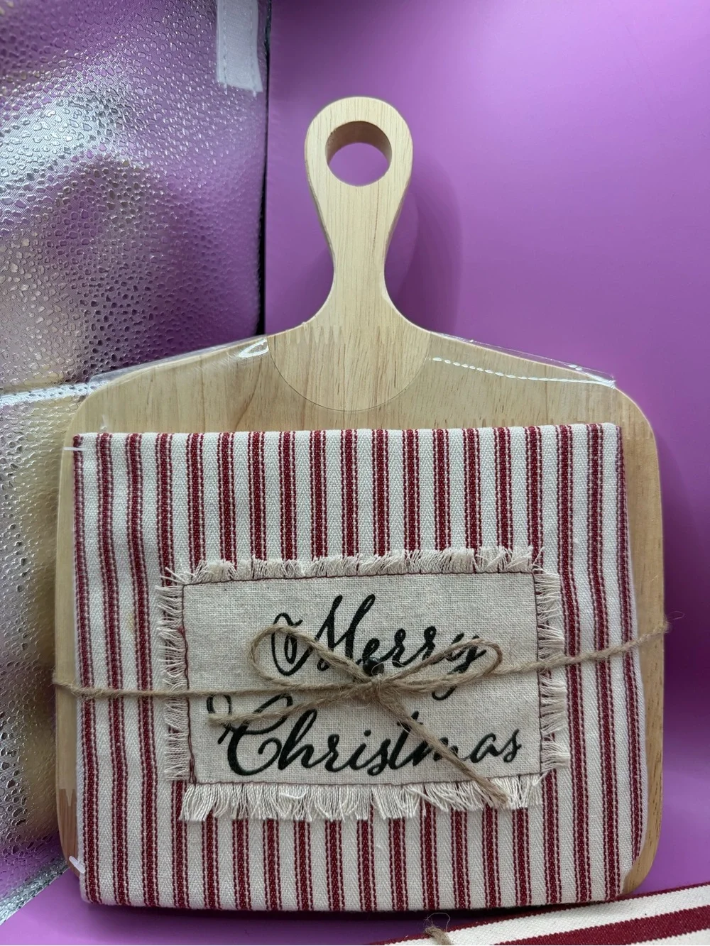 Red Stripe Christmas Kitchen Set